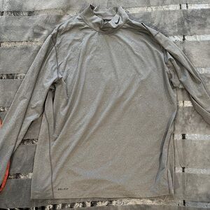 ⛳️Nike Gray Dri-FIT Mens Long sleeved T-shirt XXL NikeGolf Tour Performance EUC